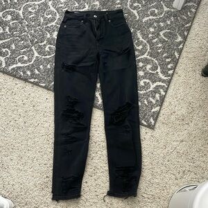 American Eagle Black ripped jeans